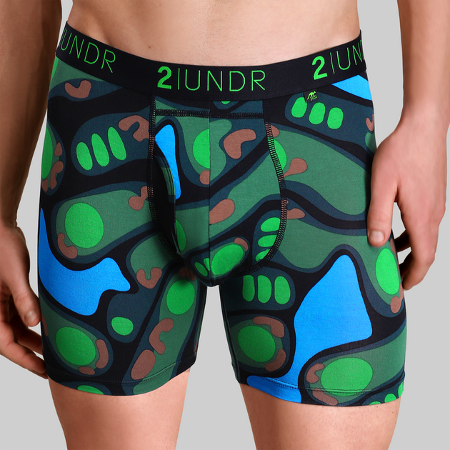 Swing Shift Boxer Brief Forest Camo - 2UNDR main image 1
