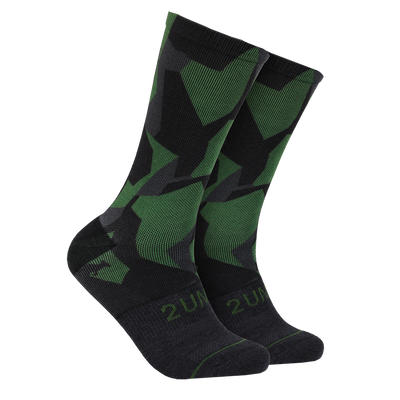 Flex Printed Crew Sock - Forest Camo