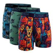 Swing Shift 6" Boxer Brief - 3 Pack Boxset - Friend/Turtle/Kitty
