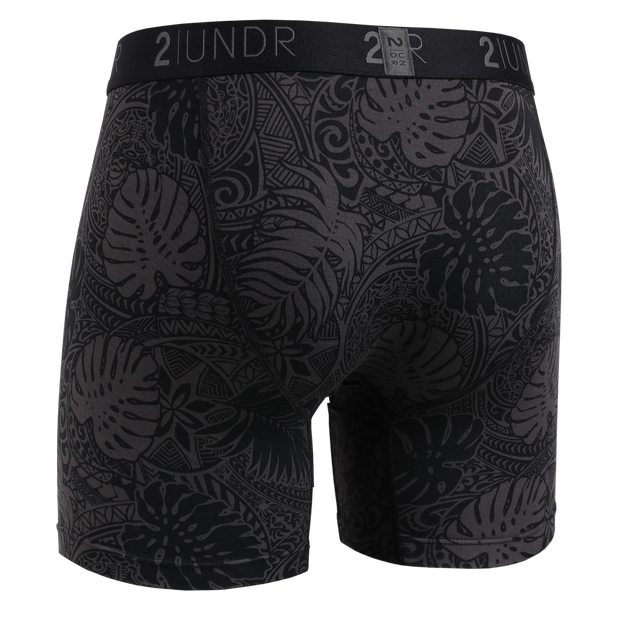 Swing Shift 6" Boxer Brief - Coastal Black