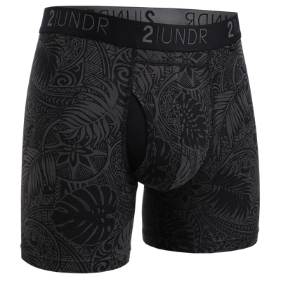Swing Shift 6" Boxer Brief - Coastal Black