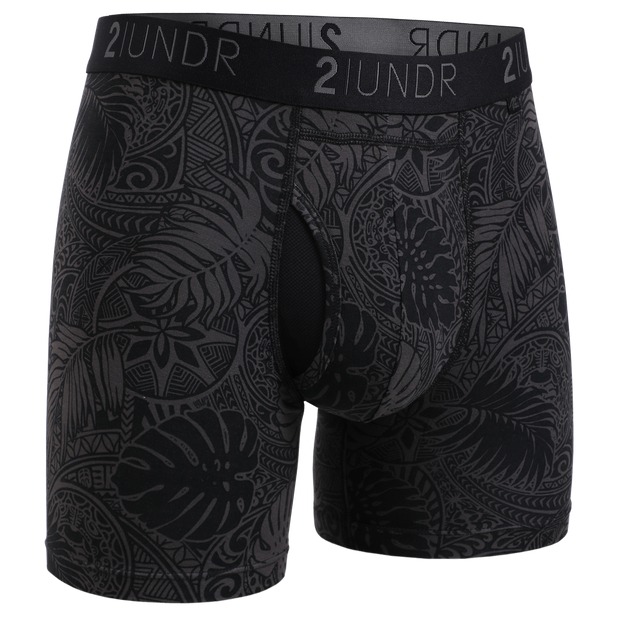 Swing Shift 6" Boxer Brief - Coastal Black