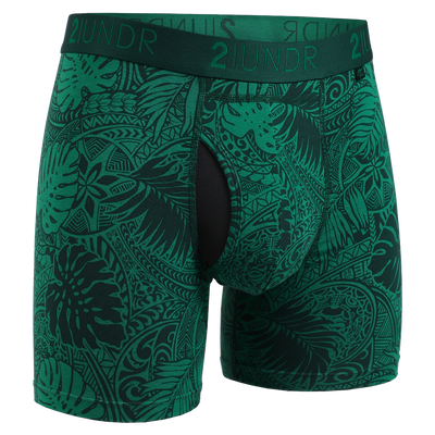 Swing Shift 6" Boxer Brief - Coastal Green