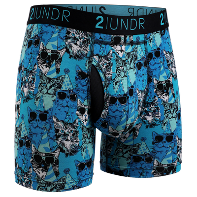 Swing Shift 6" Boxer Brief - Kitty Corner
