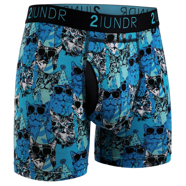Swing Shift 6" Boxer Brief - Kitty Corner