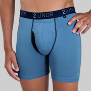 Swing Shift 6" Boxer Brief - Sky Blue