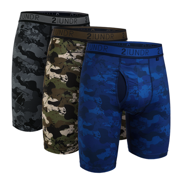 Sport Shift 9" Long Leg - Army/Blackout/Nightout - 3 Pack