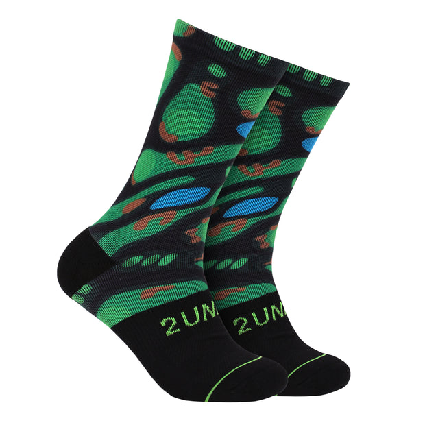 Flex Printed Crew Sock - Back9