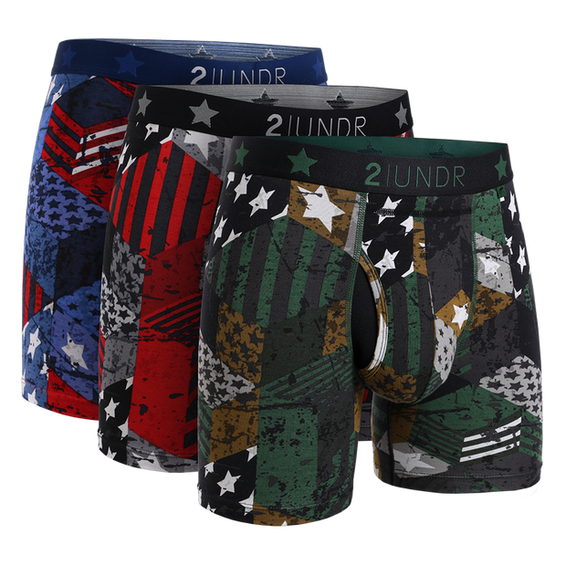 Swing Shift Boxer Brief 3 Pack - Freedom 1-2-3