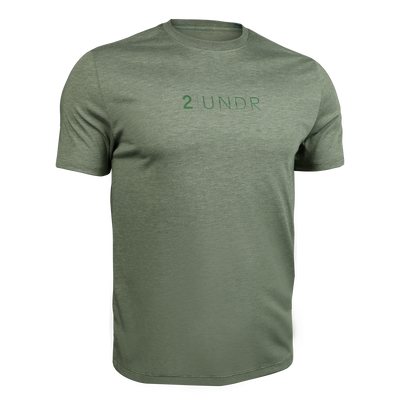 Branded All Day Crew Tee - Heathered Green