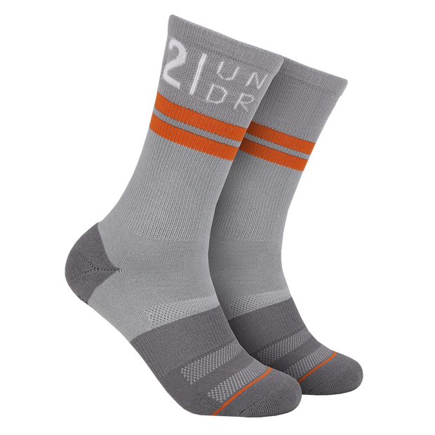 Sport Crew Sock - Grey/Grey