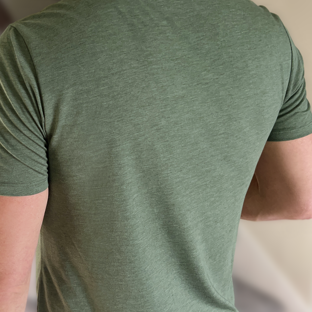 Branded All Day Crew Tee - Heathered Green